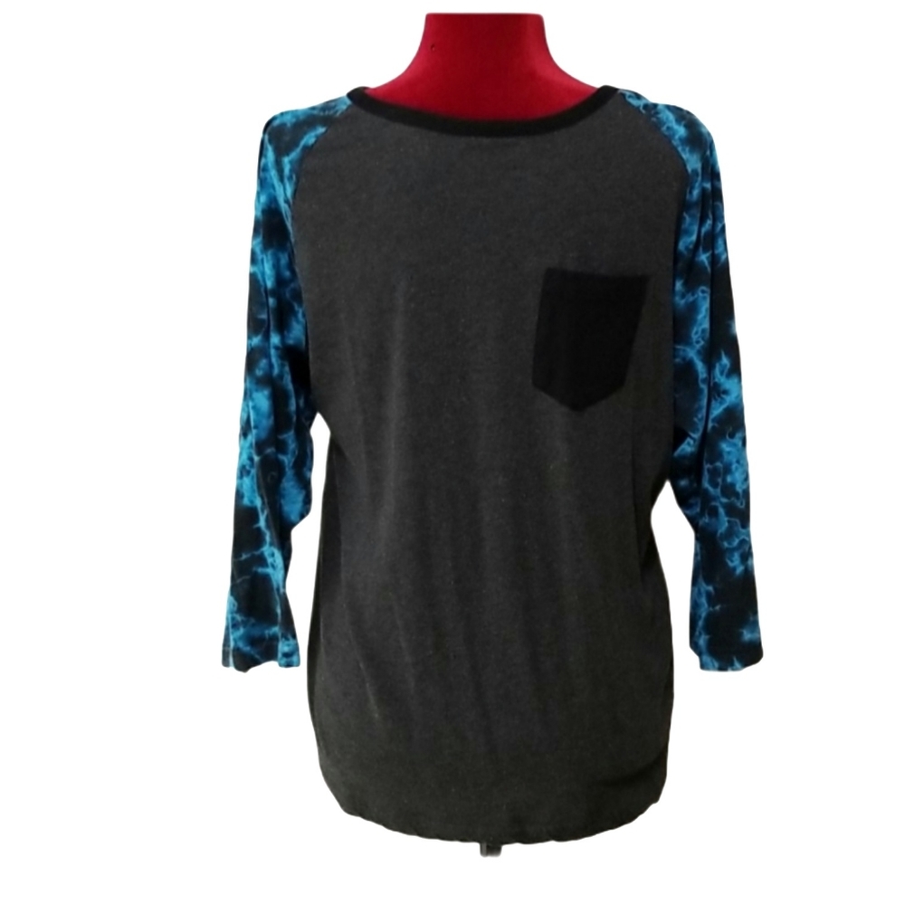 Carbon 3/4 sleeve t-shirt